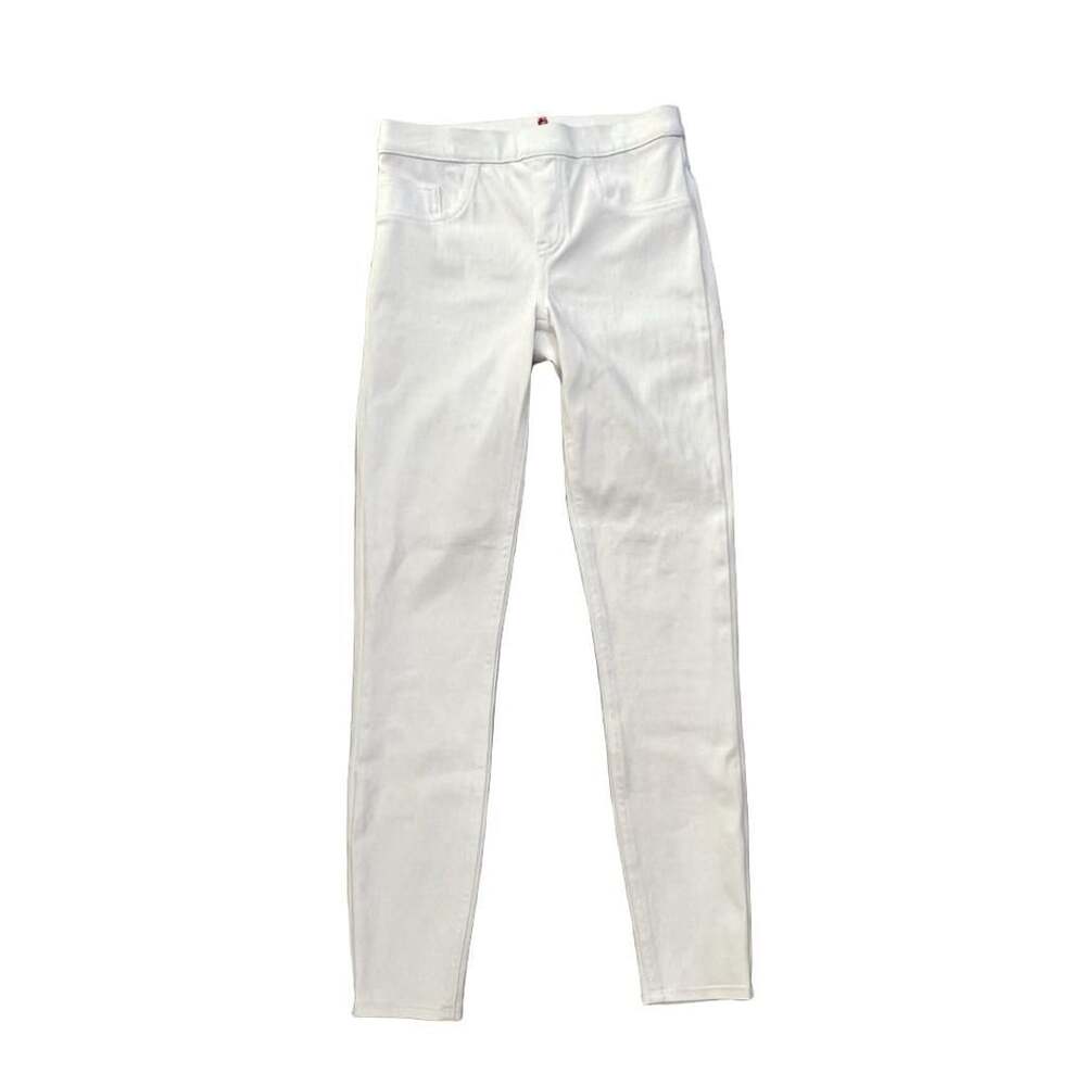 Spanx White Jean-ish Leggings Women's Small Slimming Ankle Length